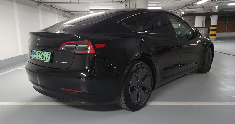 Tesla Model 3 cena 154900 przebieg: 56000, rok produkcji 2021 z Trzcianka małe 191